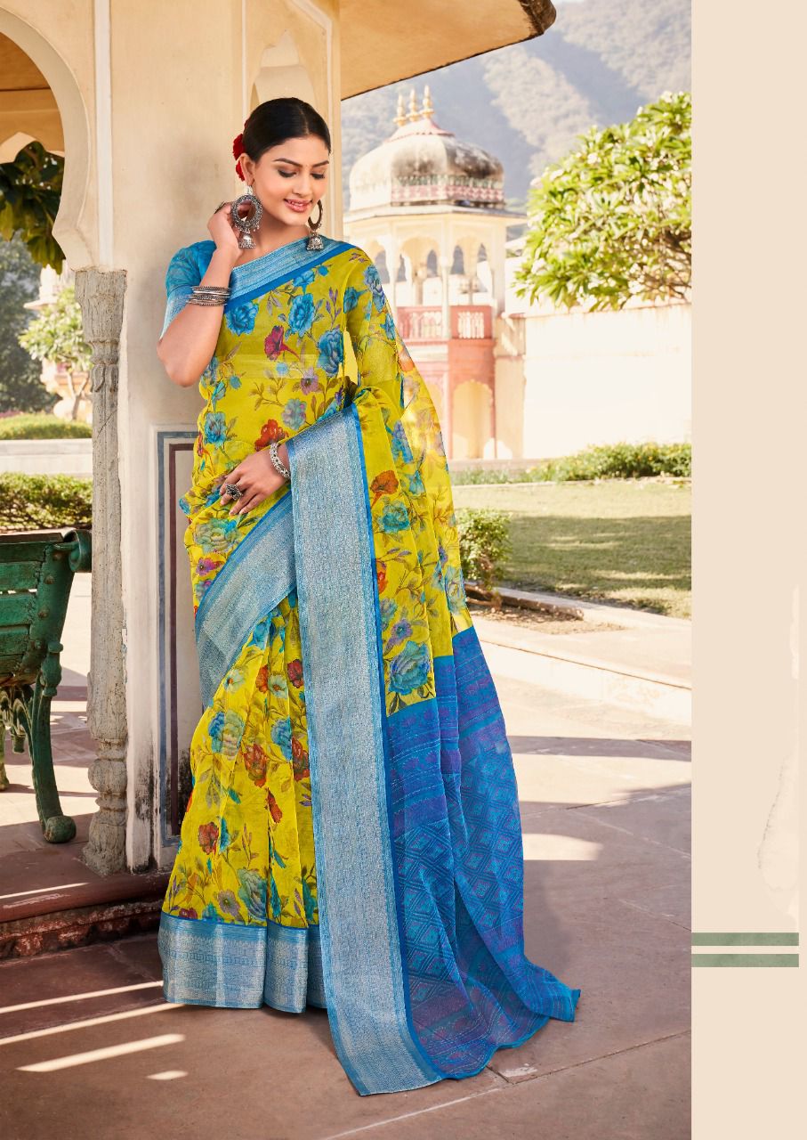 Shreyans Organza Silk 16 Ethnic Wear Wholesale Organza Silk Sarees
